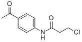 N-(4-乙?；交?-3-氯丙酰胺結(jié)構(gòu)式_51256-02-1結(jié)構(gòu)式