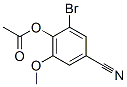 2-Bromo-4-cyano-6-methoxyphenyl acetate Structure,515847-71-9Structure