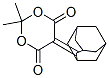 5-(2-Adamantylidene)-2,2-dimethyl-1,3-dioxane-4,6-dioneStructure,51757-47-2Structure 5-(2-Adamantylidene)-2,2-dimethyl-1,3-dioxane-4,6-dione Structure,51757-47-2Structure
