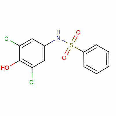 N-(3,5-dichloro-4-hydroxyphenyl)benzenesulphonamideStructure,51767-45-4Structure N-(3,5-dichloro-4-hydroxyphenyl)benzenesulphonamide Structure,51767-45-4Structure
