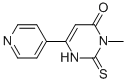 4(1H)-pyrimidinone, 2,3-dihydro-3-methyl-6-(4-pyridinyl)-2-thioxo-Structure,521969-43-7Structure 4(1H)-pyrimidinone, 2,3-dihydro-3-methyl-6-(4-pyridinyl)-2-thioxo- Structure,521969-43-7Structure