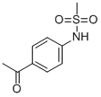 N-(4-乙?；交?-甲磺酰胺結(jié)構(gòu)式_5317-89-5結(jié)構(gòu)式