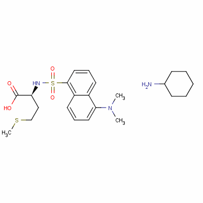 Dansyl-l-methionine, cyclohexylammonium saltStructure,53332-30-2Structure Dansyl-l-methionine, cyclohexylammonium salt Structure,53332-30-2Structure
