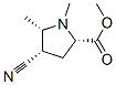 Methyl (4r,5r)-4-cyano-1,5-dimethyl-d-prolinateStructure,53502-81-1Structure Methyl (4r,5r)-4-cyano-1,5-dimethyl-d-prolinate Structure,53502-81-1Structure