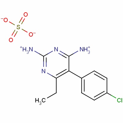 5-(4-Chlorophenyl)-6-ethylpyrimidine-2,4-diammonium sulphateStructure,53640-38-3Structure 5-(4-Chlorophenyl)-6-ethylpyrimidine-2,4-diammonium sulphate Structure,53640-38-3Structure