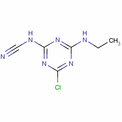 [4-氯-6-(乙基氨基)-1,3,5-噻嗪-2-基]氨腈結(jié)構(gòu)式_53736-45-1結(jié)構(gòu)式