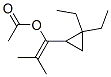 1-(2,2-Diethylcyclopropyl)-2-methyl-1-propen-1-yl acetateStructure,539828-19-8Structure 1-(2,2-Diethylcyclopropyl)-2-methyl-1-propen-1-yl acetate Structure,539828-19-8Structure