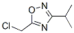 5-(Chloromethyl)-3-isopropyl-1,2,4-oxadiazoleStructure,54042-97-6Structure 5-(Chloromethyl)-3-isopropyl-1,2,4-oxadiazole Structure,54042-97-6Structure