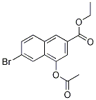 4-Acetoxy-6-bromo-naphthalene-2-carboxylic acid ethyl esterStructure,540779-28-0Structure 4-Acetoxy-6-bromo-naphthalene-2-carboxylic acid ethyl ester Structure,540779-28-0Structure