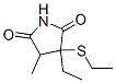 3-Ethyl-3-(ethylthio)-4-methyl-2,5-pyrrolidinedioneStructure,54124-18-4Structure 3-Ethyl-3-(ethylthio)-4-methyl-2,5-pyrrolidinedione Structure,54124-18-4Structure