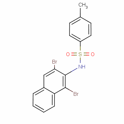 N-(1,3-dibromo-2-naphthyl)-p-toluenesulphonamideStructure,54288-96-9Structure N-(1,3-dibromo-2-naphthyl)-p-toluenesulphonamide Structure,54288-96-9Structure