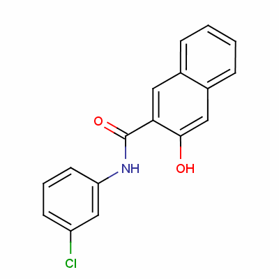 N-(3-氯苯基)-3-羥基萘-2-羧酰胺結(jié)構(gòu)式_5442-40-0結(jié)構(gòu)式