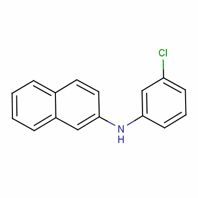 N-(3-氯苯基)-2-萘胺結(jié)構(gòu)式_5447-28-9結(jié)構(gòu)式