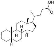 5β-膽烷酸結(jié)構(gòu)式_546-18-9結(jié)構(gòu)式