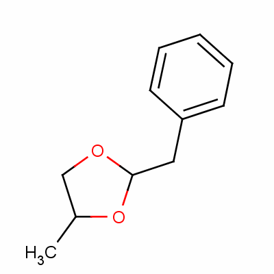1,3-Dioxolane, 4-methyl-2-(phenylmethyl)-Structure,5468-05-3Structure 1,3-Dioxolane, 4-methyl-2-(phenylmethyl)- Structure,5468-05-3Structure