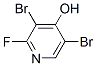 3,5-Dibromo-2-fluoro-4-hydroxypyridineStructure,54929-38-3Structure 3,5-Dibromo-2-fluoro-4-hydroxypyridine Structure,54929-38-3Structure