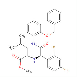 (9ci)-n-[(1r)-1-(2,4-二氟苯基)-2-氧代-2-[[2-(苯基甲氧基)苯基]氨基]乙基]-L-亮氨酸甲酯結(jié)構(gòu)式_554448-66-7結(jié)構(gòu)式