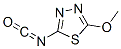 1,3,4-Thiadiazole, 2-isocyanato-5-methoxy-Structure,55519-77-2Structure 1,3,4-Thiadiazole, 2-isocyanato-5-methoxy- Structure,55519-77-2Structure