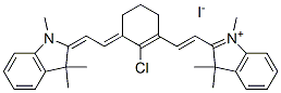 2-[2-[2-Chloro-3-[(1,3-dihydro-1,3,3-trimethyl-2h-indol-2-ylidene)ethylidene]-1-cyclopenten-1-yl]ethenyl]-1,3,3-trimethylindolium iodide Structure,56289-67-9Structure