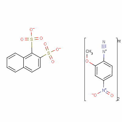 Bis(2-methoxy-4-nitrobenzenediazonium) naphthalenedisulphonateStructure,56307-70-1Structure Bis(2-methoxy-4-nitrobenzenediazonium) naphthalenedisulphonate Structure,56307-70-1Structure