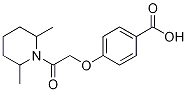 4-(2-(2,6-二甲基哌啶-1-基)-2-氧代乙氧基)苯甲酸結(jié)構(gòu)式_565166-93-0結(jié)構(gòu)式
