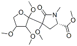 4-Methoxy-1-methyl-5-oxo-4-(tetrahydro-2,3,4-trimethoxyfuran-2-yl)-l-proline methyl esterStructure,56817-95-9Structure 4-Methoxy-1-methyl-5-oxo-4-(tetrahydro-2,3,4-trimethoxyfuran-2-yl)-l-proline methyl ester Structure,56817-95-9Structure
