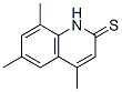 2(1H)-quinolinethione,4,6,8-trimethyl-(9ci)Structure,568570-16-1Structure 2(1H)-quinolinethione,4,6,8-trimethyl-(9ci) Structure,568570-16-1Structure