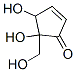 4,5-Dihydroxy-4-(hydroxymethyl)cyclopentene-3-oneStructure,57236-37-0Structure 4,5-Dihydroxy-4-(hydroxymethyl)cyclopentene-3-one Structure,57236-37-0Structure