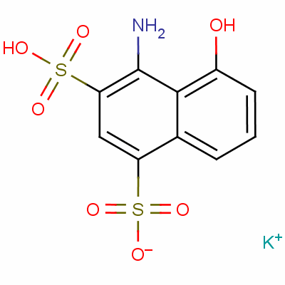 Potassium hydrogen 4-amino-5-hydroxynaphthalene-1,3-disulphonateStructure,57248-90-5Structure Potassium hydrogen 4-amino-5-hydroxynaphthalene-1,3-disulphonate Structure,57248-90-5Structure