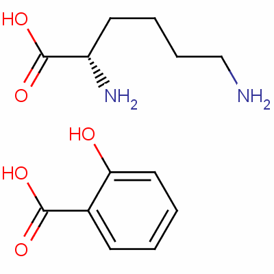 L-賴氨酸單水楊酸鹽結構式_57282-48-1結構式