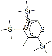 9,10-Dimethyl-1,3,5-tris(trimethylsilyl)-2,4,6,8-tetrathiaadamantaneStructure,57289-38-0Structure 9,10-Dimethyl-1,3,5-tris(trimethylsilyl)-2,4,6,8-tetrathiaadamantane Structure,57289-38-0Structure
