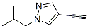 1H-pyrazole,4-ethynyl-1-(2-methylpropyl)-(9ci)Structure,573982-82-8Structure 1H-pyrazole,4-ethynyl-1-(2-methylpropyl)-(9ci) Structure,573982-82-8Structure