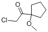Ethanone,2-chloro-1-(1-methoxycyclopentyl)-(9ci)Structure,57540-04-2Structure Ethanone,2-chloro-1-(1-methoxycyclopentyl)-(9ci) Structure,57540-04-2Structure