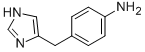 4-(1H-imidazol-4-ylmethyl)-phenylamineStructure,57662-33-6Structure 4-(1H-imidazol-4-ylmethyl)-phenylamine Structure,57662-33-6Structure