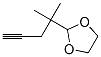 (9ci)-2-(1,1-二甲基-3-丁炔基)-1,3-二氧戊環(huán)結(jié)構(gòu)式_57671-63-3結(jié)構(gòu)式