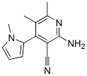 (9ci)-2-氨基-5,6-二甲基-4-(1-甲基-1H-吡咯-2-基)-3-吡啶甲腈結(jié)構(gòu)式_577762-20-0結(jié)構(gòu)式