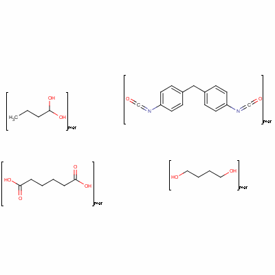 聚[4,4-亞甲基二(苯基異氰酸))-alt-1,4-丁二醇/聚(丁烯己二酸)]結(jié)構(gòu)式_58180-53-3結(jié)構(gòu)式