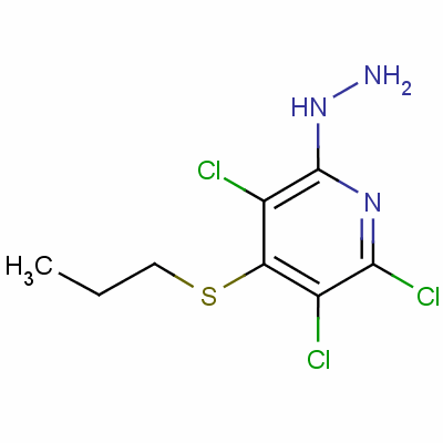 3,5,6-Trichloro-4-(propylthio)-2-pyridone hydrazoneStructure,58468-55-6Structure 3,5,6-Trichloro-4-(propylthio)-2-pyridone hydrazone Structure,58468-55-6Structure
