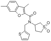 3,6-Dimethyl-n-(tetrahydro-1,1-dioxido-3-thienyl)-n-(2-thienylmethyl)-2-benzofurancarboxamideStructure,586992-12-3Structure 3,6-Dimethyl-n-(tetrahydro-1,1-dioxido-3-thienyl)-n-(2-thienylmethyl)-2-benzofurancarboxamide Structure,586992-12-3Structure