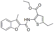 (9ci)-5-乙基-2-[[(3-甲基-2-苯并呋喃)羰基]氨基]-3-噻吩羧酸乙酯結(jié)構(gòu)式_588674-69-5結(jié)構(gòu)式