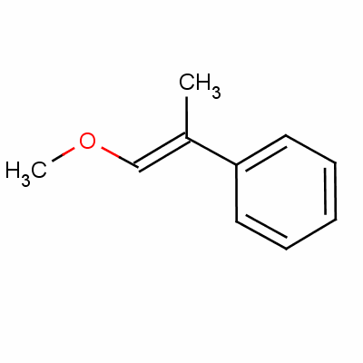 (E)-beta-methoxy-alpha-methylstyreneStructure,58966-09-9Structure (E)-beta-methoxy-alpha-methylstyrene Structure,58966-09-9Structure