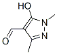 1H-pyrazole-4-carboxaldehyde,5-hydroxy-1,3-dimethyl-(9ci)Structure,590410-65-4Structure 1H-pyrazole-4-carboxaldehyde,5-hydroxy-1,3-dimethyl-(9ci) Structure,590410-65-4Structure