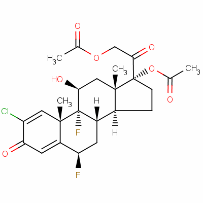 2-Chloro-6beta,9-difluoro-11beta,17,21-trihydroxypregna-1,4-diene-3,20-dione 17,21-di(acetate)Structure,59047-08-4Structure 2-Chloro-6beta,9-difluoro-11beta,17,21-trihydroxypregna-1,4-diene-3,20-dione 17,21-di(acetate) Structure,59047-08-4Structure