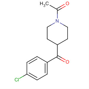 1-[4-(4-氯苯甲酰基)哌啶-1-基]乙酮結構式_59084-15-0結構式