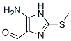 1H-imidazole-4-carboxaldehyde, 5-amino-2-(methylthio)-(9ci)Structure,59153-29-6Structure 1H-imidazole-4-carboxaldehyde, 5-amino-2-(methylthio)-(9ci) Structure,59153-29-6Structure