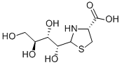 2-(L-阿拉伯糖-四羥基丁基)-4(R)-1,3-噻唑烷-4-羧酸結構式_59246-17-2結構式