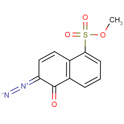 Methyl 6-diazo-5,6-dihydro-5-oxonaphthalene-1-sulphonateStructure,59297-04-0Structure Methyl 6-diazo-5,6-dihydro-5-oxonaphthalene-1-sulphonate Structure,59297-04-0Structure