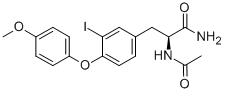 N-acetyl-3-iodo-4-(4-methoxyphenoxy)-l-phenylalanine amideStructure,59302-20-4Structure N-acetyl-3-iodo-4-(4-methoxyphenoxy)-l-phenylalanine amide Structure,59302-20-4Structure