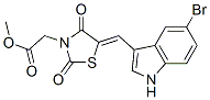 (9CI)-5-[(5-溴-1H-吲哚-3-基)亞甲基]-2,4-二氧代-3-噻唑烷乙酸甲酯結(jié)構(gòu)式_593272-22-1結(jié)構(gòu)式