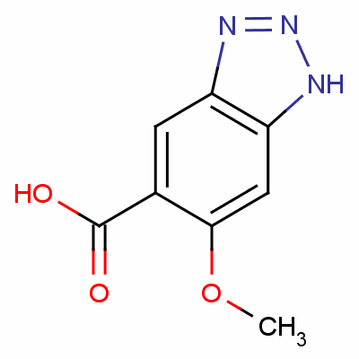 6-Methoxy-1h-benzotriazole-5-carboxylic acidStructure,59338-92-0Structure 6-Methoxy-1h-benzotriazole-5-carboxylic acid Structure,59338-92-0Structure